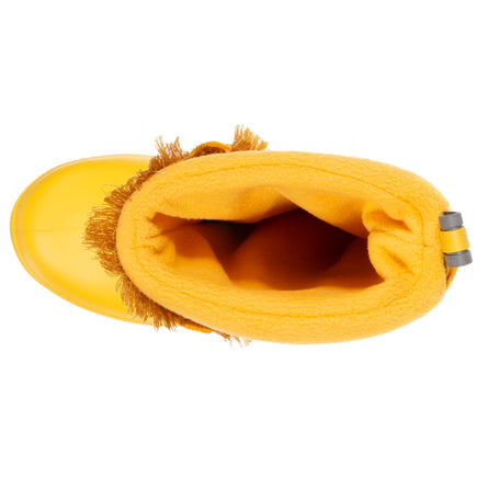 Botas de agua Niños Amarillo y calcetín extraíble - Isotoner