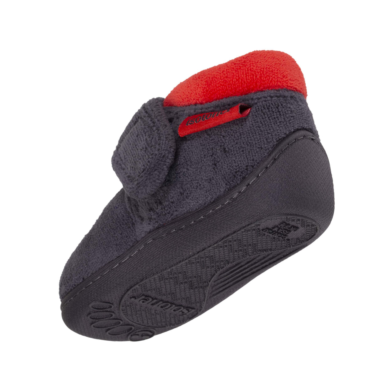 Zapatillas de casa botines bebé velcro Gris