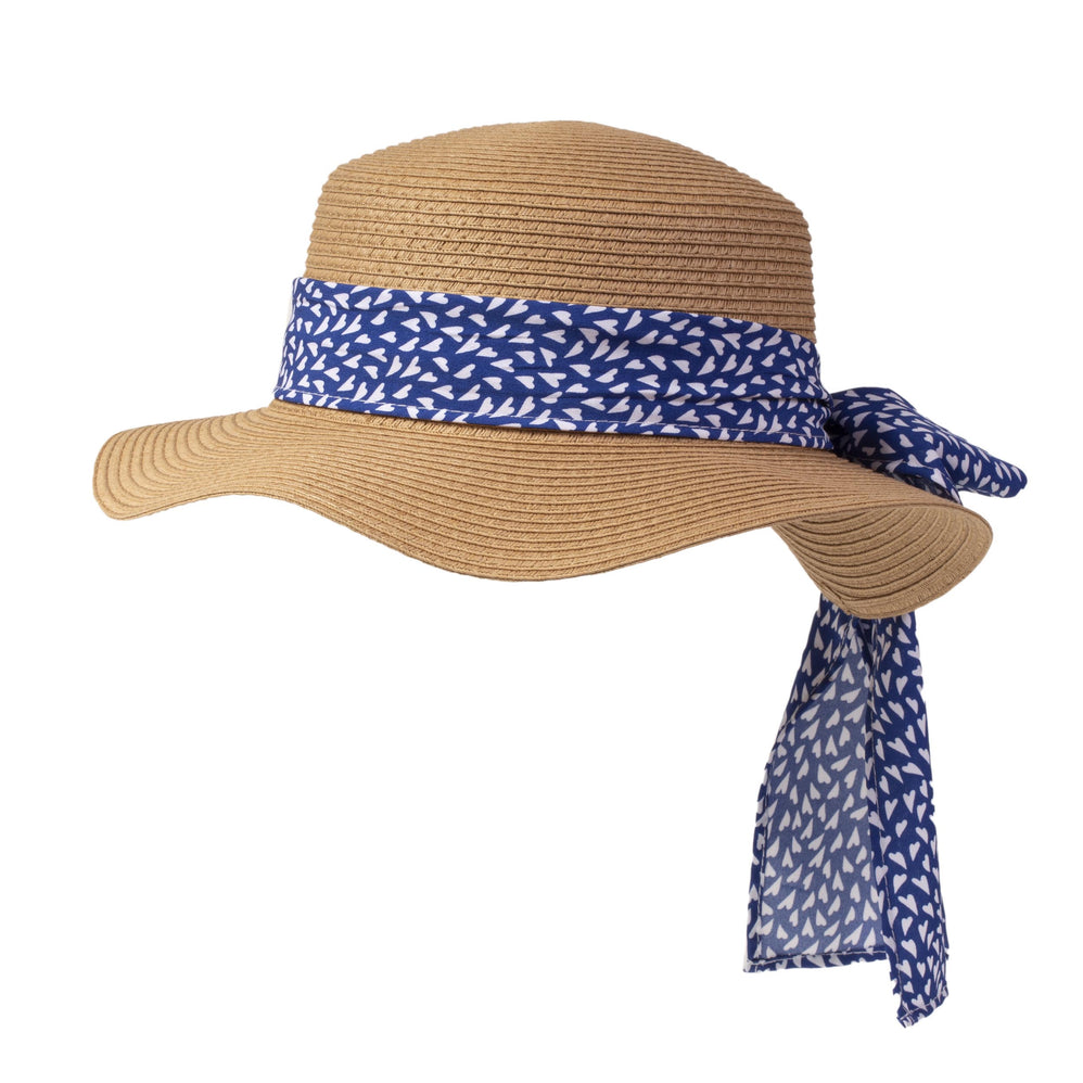 Sombrero Mujer Canotier pañuelo corazón - Isotoner