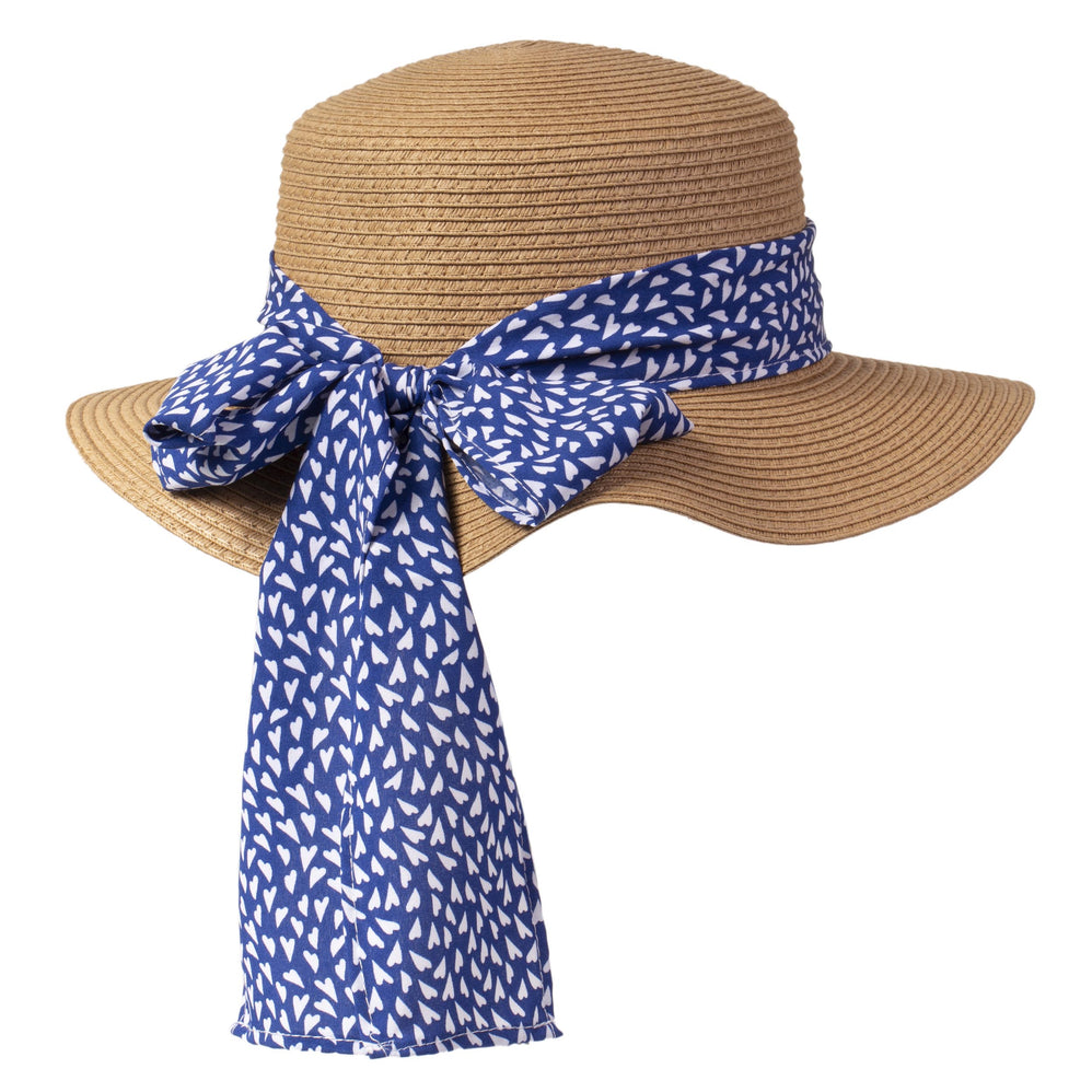 Sombrero Mujer Canotier pañuelo corazón - Isotoner