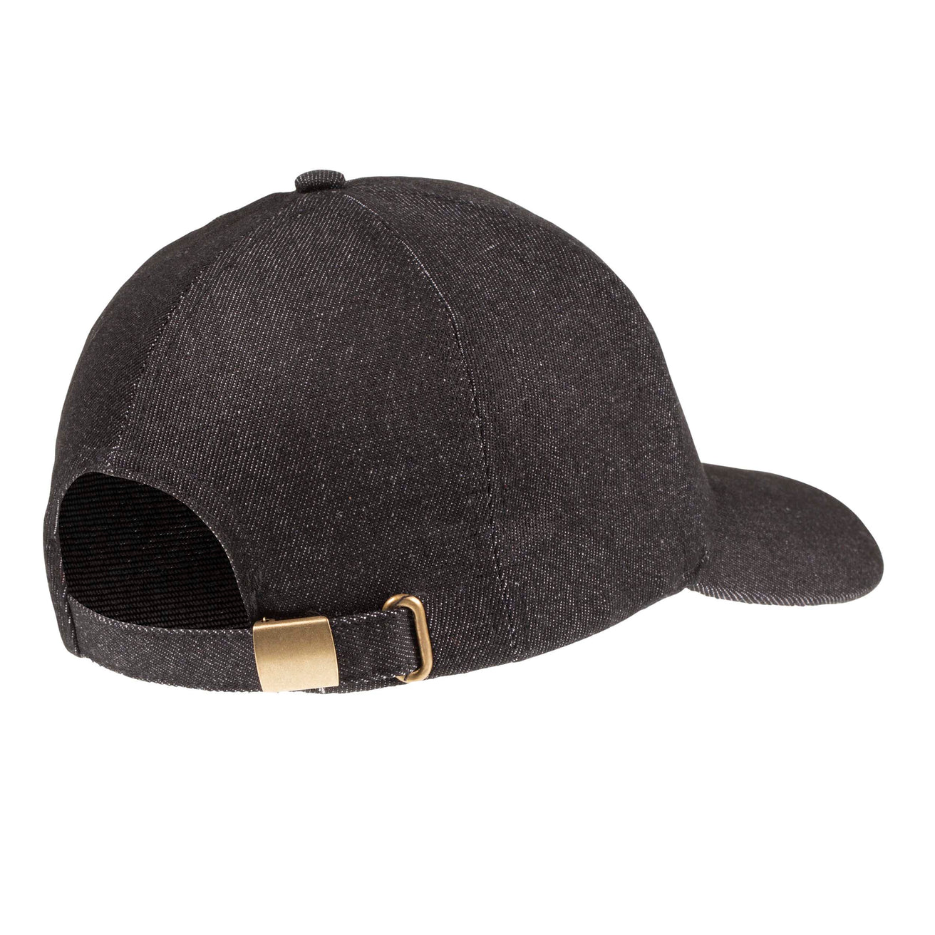 Gorra ajustable jean Negro