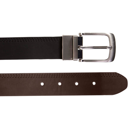 Cinturón Hombre reversible Negro / Marrón - Isotoner