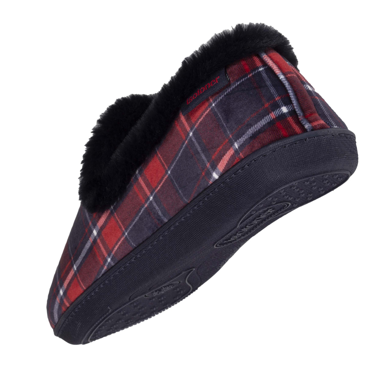 Zapatillas de casa cerradas acolchadas Mujer Tartán