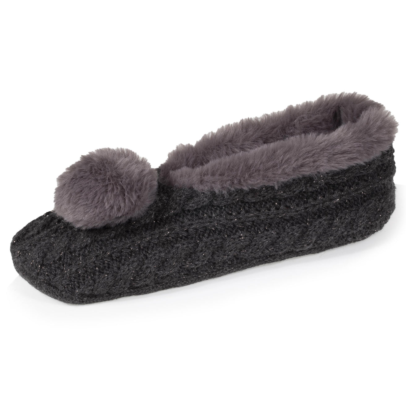 Calcetines-pantuflas Mujer Borla