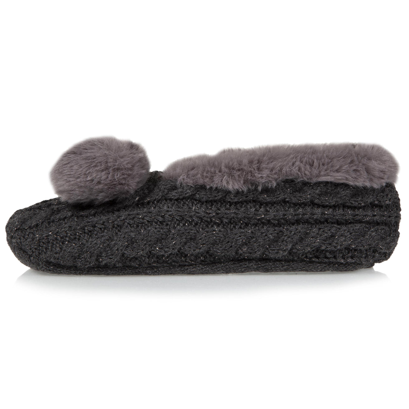 Calcetines-pantuflas Mujer Borla