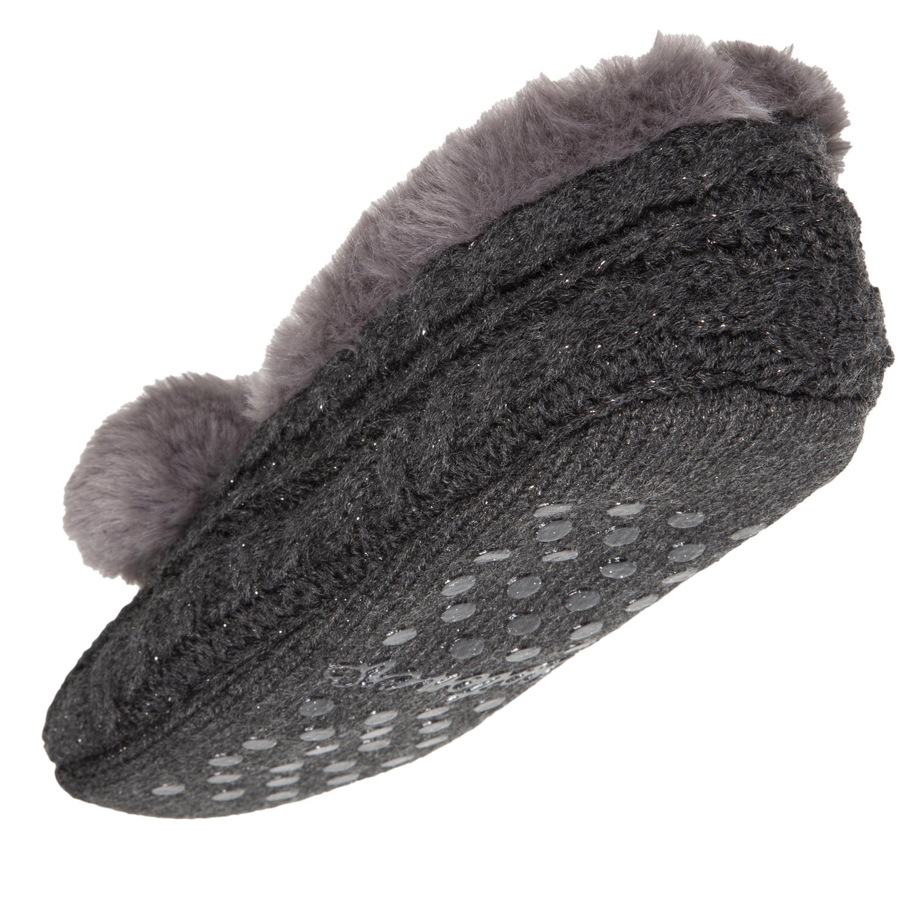 Calcetines-pantuflas Mujer Borla