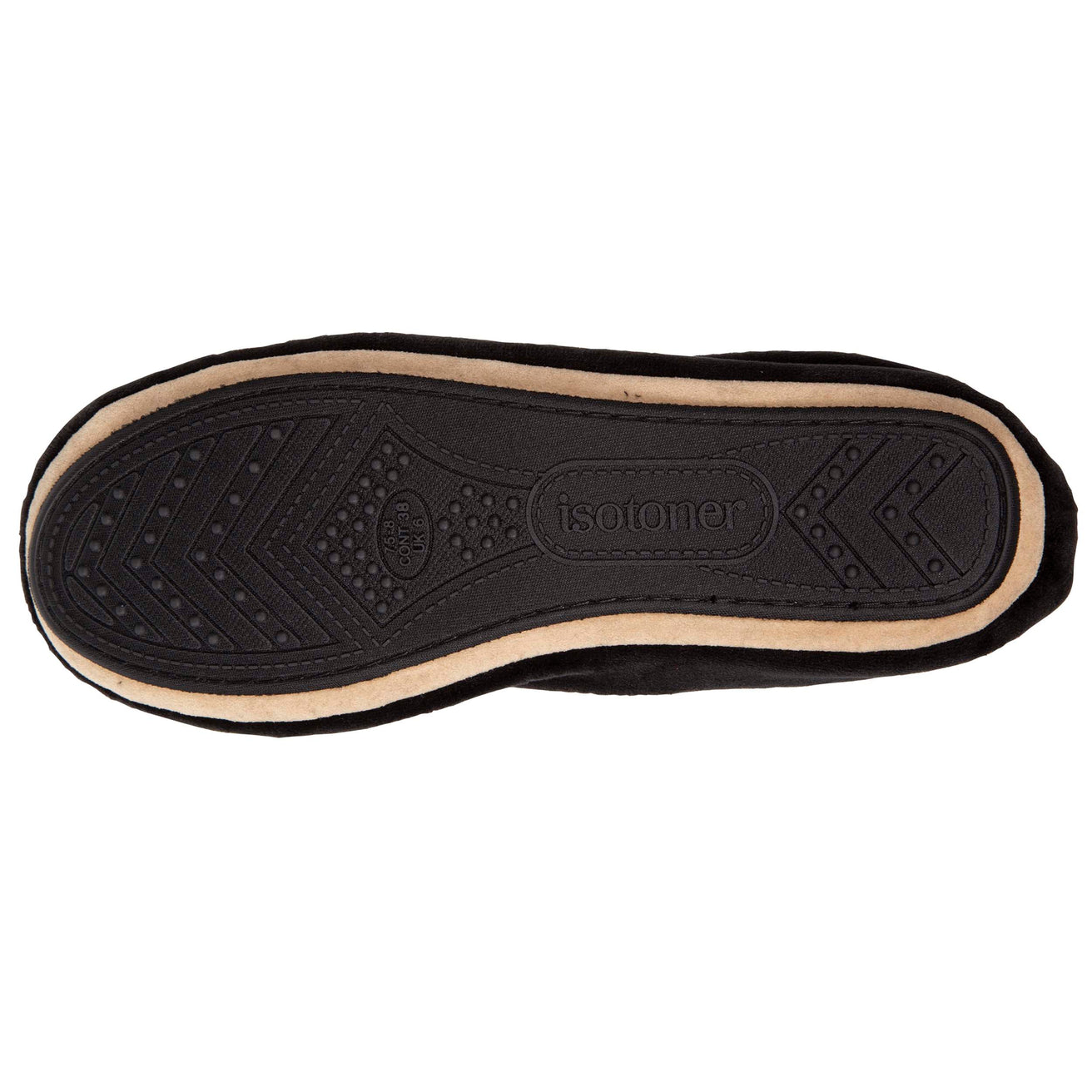 Zapatillas de casa bailarinas Mujer nudo precioso Negro