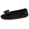 Zapatillas de casa bailarinas gran nudo Mujer Raya azul marino noir Isotoner