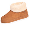Zapatillas de casa botines Mujer Topo camel Isotoner