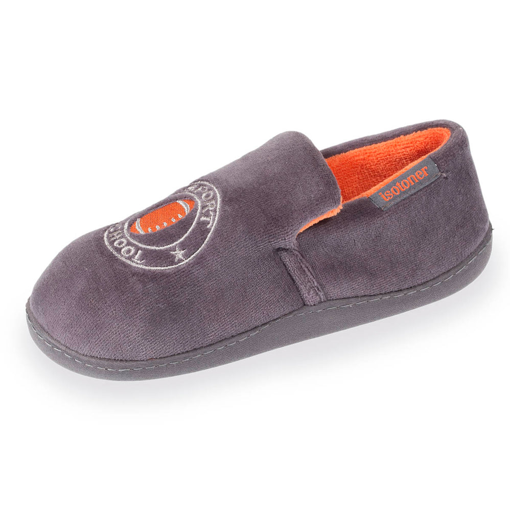 Chaussons Mocassins Enfant Gris Rugby - Isotoner
