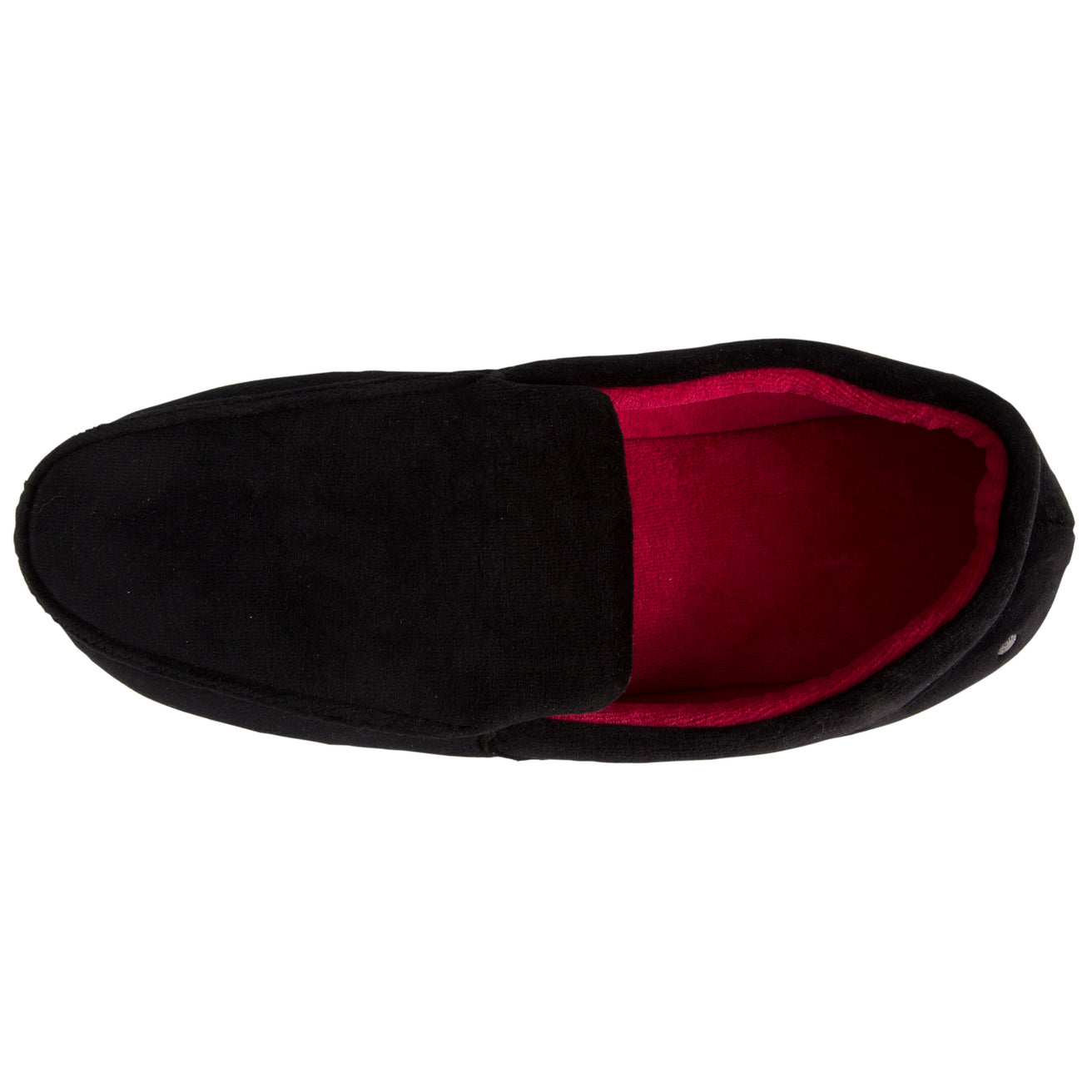 Zapatillas de casa mocasines bordadas Negro