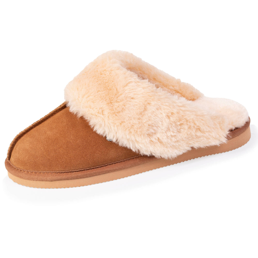 Zapatillas de casa chinelas acolchadas Mujer Camel - Isotoner