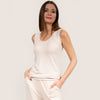 Camiseta sin mangas Mujer Gris jaspeado beige Isotoner