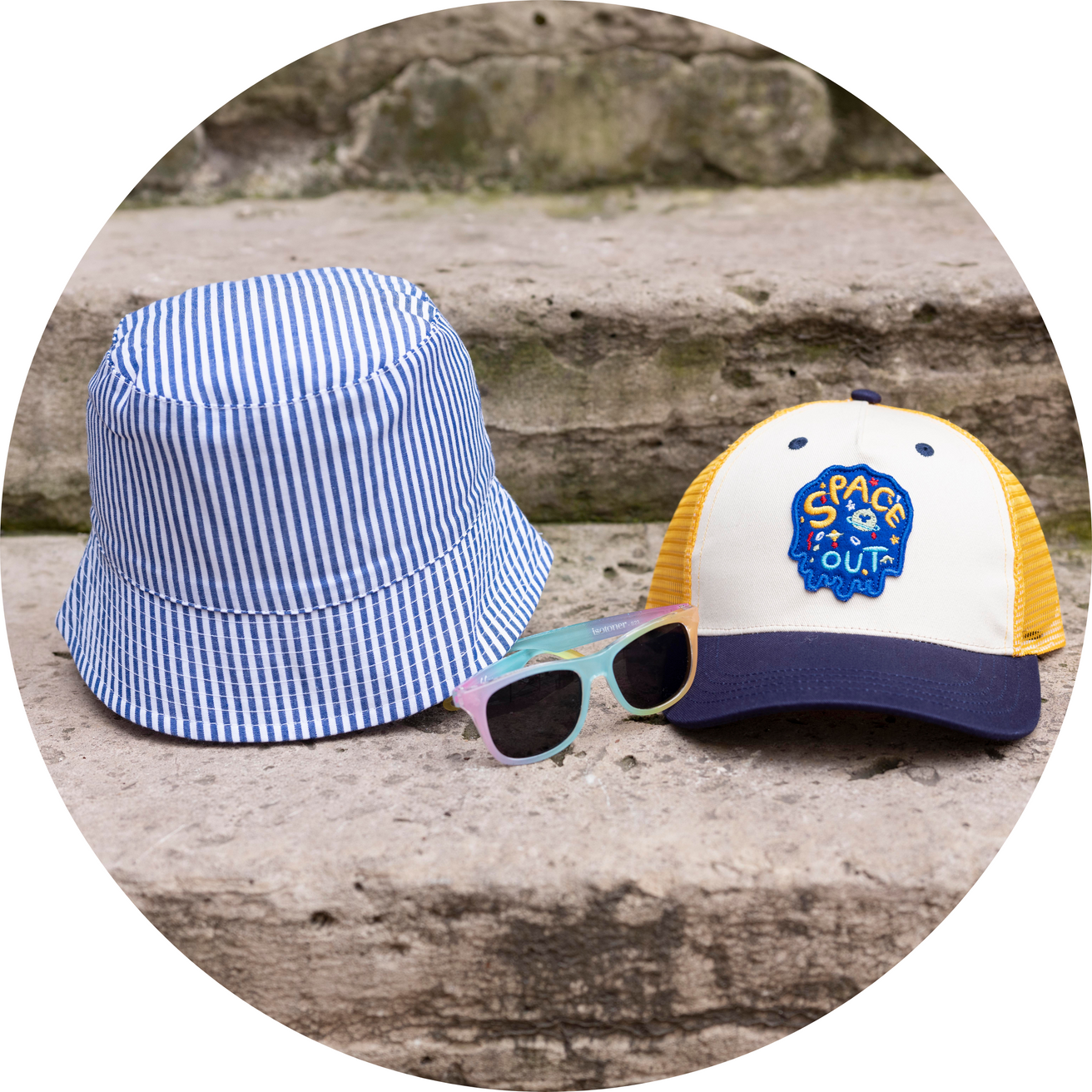 Gorro Niños 4-8 años parche Amarillo/Azul