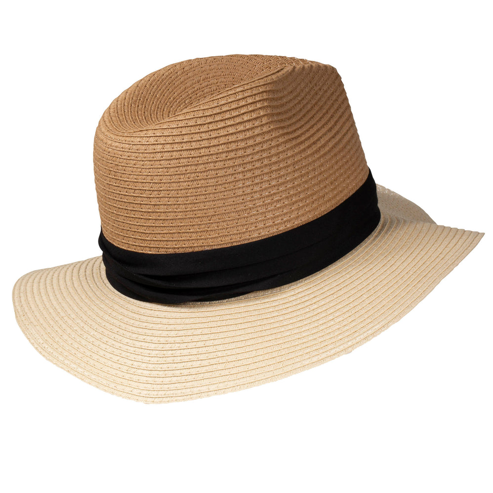 Sombrero fedora atado Negro - Isotoner