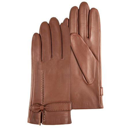 Guantes Mujer Cuero de cordero nudo Coñac - Isotoner