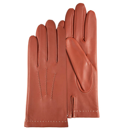 Guantes Mujer Cuero de cordero Mandarina - Isotoner