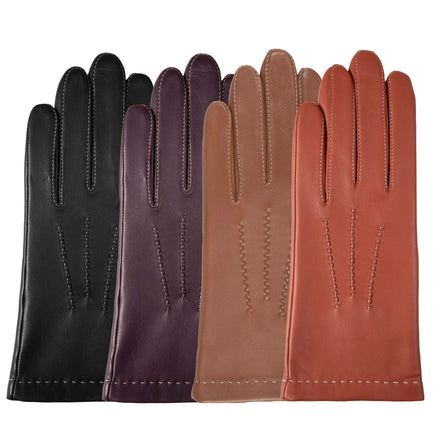 Guantes Mujer 3 costuras cuero Coñac - Isotoner