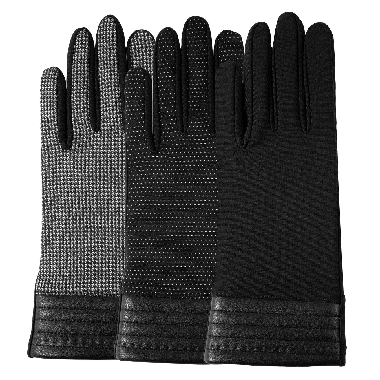 Guantes Mujer táctiles elásticos Lunares
