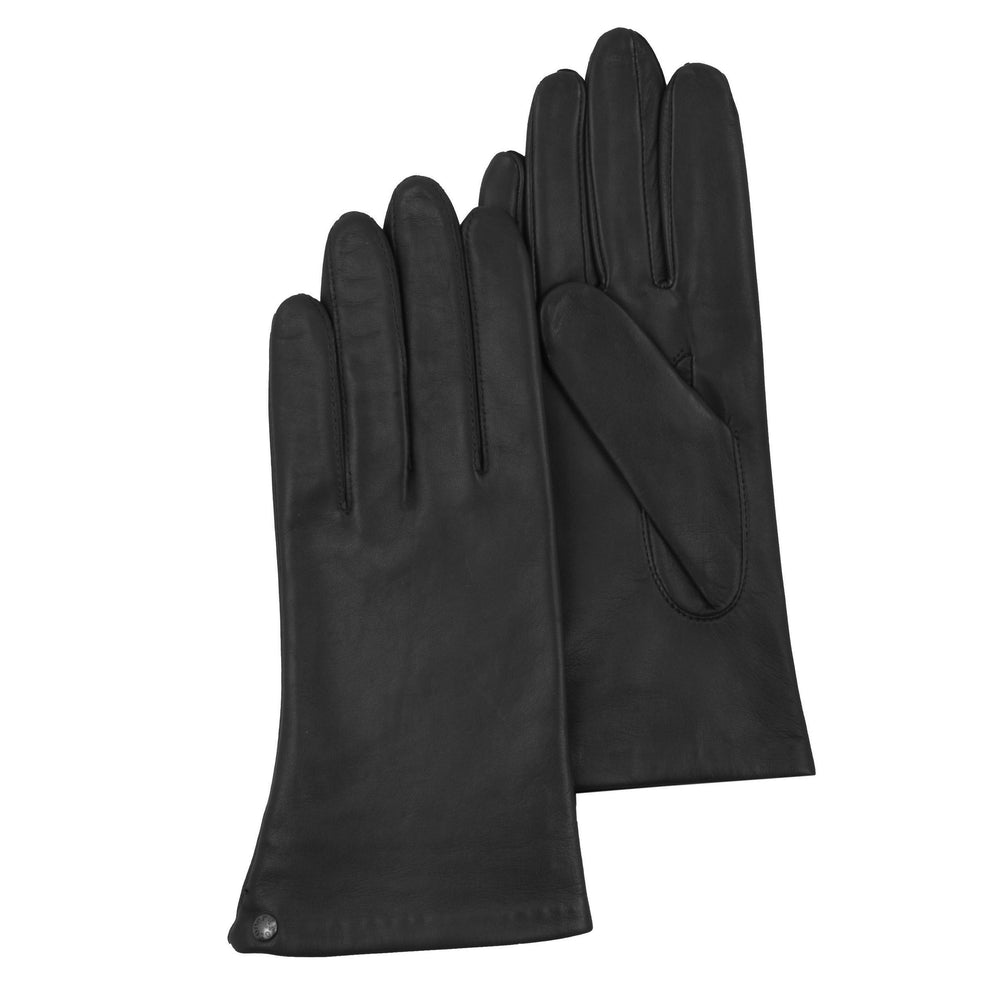 Guantes Mujer cuero forrados seda Negro - Isotoner