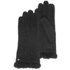 Guantes Mujer Cuero terciopelo forrados Marrón noir Isotoner