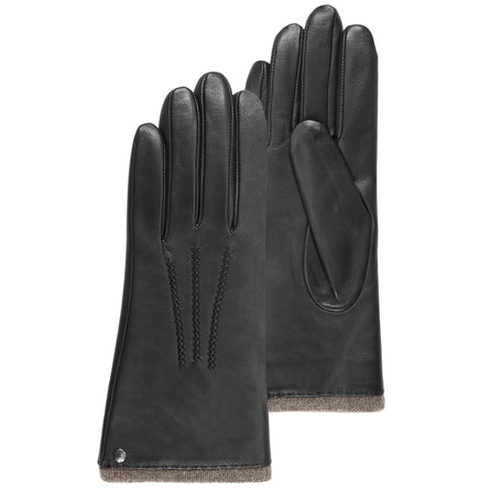 Guantes Mujer cuero caliente Negro - Isotoner