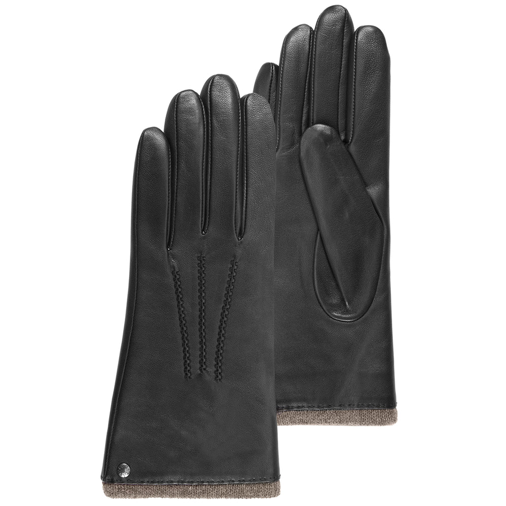 Guantes Mujer cuero caliente Negro - Isotoner