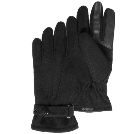 Guantes Hombre Polar reciclado Negro - Isotoner