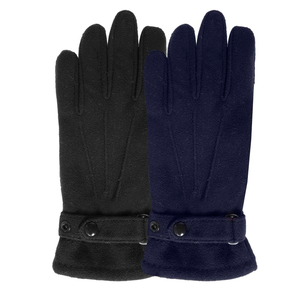 Guantes Hombre Polar reciclado Negro - Isotoner