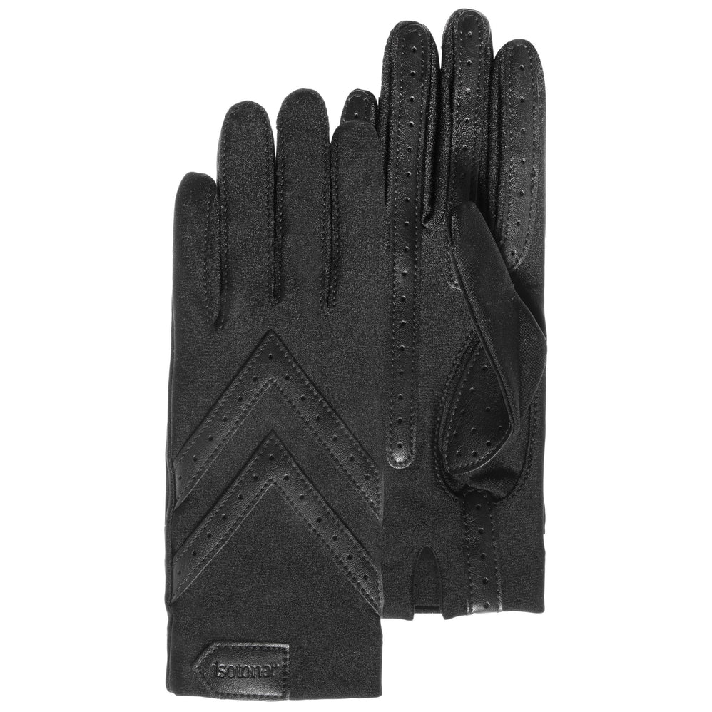 Guantes Mujer tela elástico reciclado Negro - Isotoner
