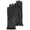 Guantes Mujer tejido elástico Estampado gris/negro noir Isotoner