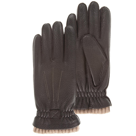 Guantes Hombre cuero de ciervo Marrón - Isotoner