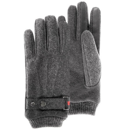 Guantes Hombre tejido lana Gris jaspeado - Isotoner