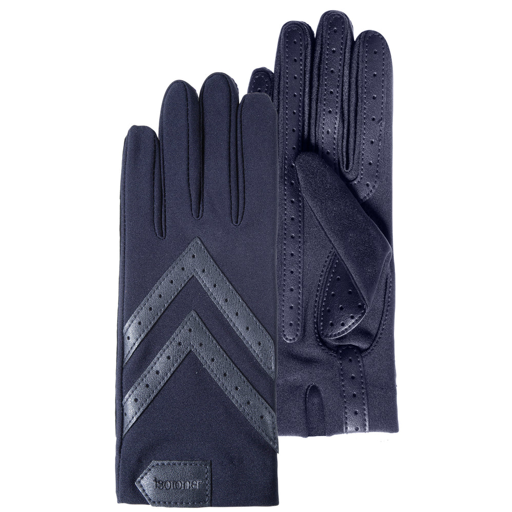 Guantes Mujer tejido elástico reciclado Azúl noche - Isotoner