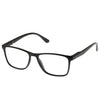 Gafas de lectura rectangulares unisex Rojo noir Isotoner
