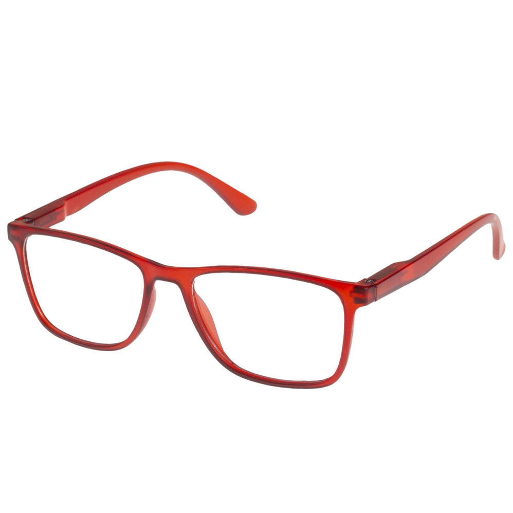 Gafas de lectura rectangulares unisex Rojo - Isotoner