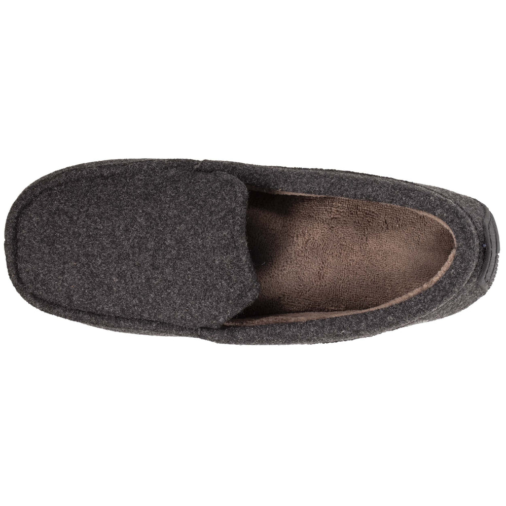 Zapatillas de casa mocasines Hombre fieltro Gris Jaspeado - Isotoner