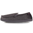 Zapatillas de casa mocasines Hombre Gris interior rojo