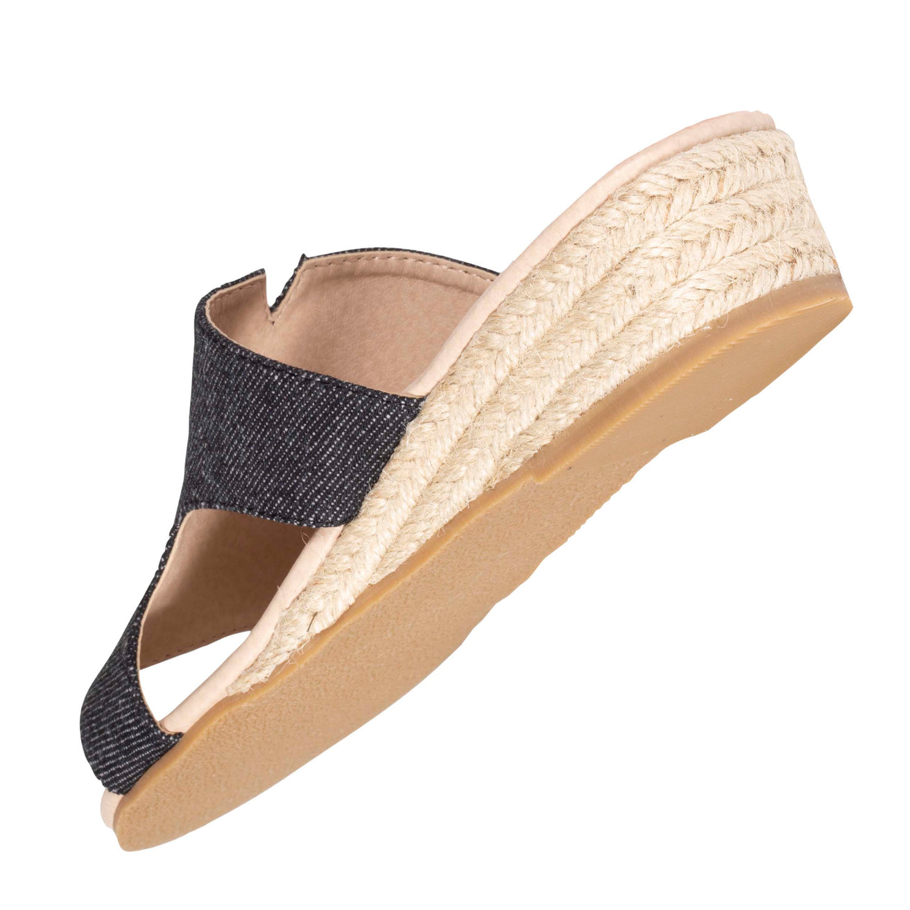 Mules Mujer con tacón Jean Negro