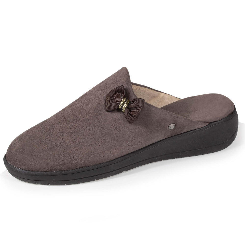Zapatillas de casa chinelas Mujer con tacón Nudo Topo - Isotoner