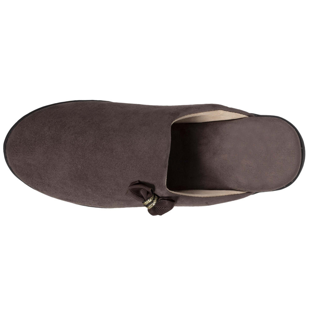 Zapatillas de casa chinelas Mujer con tacón Nudo Topo - Isotoner