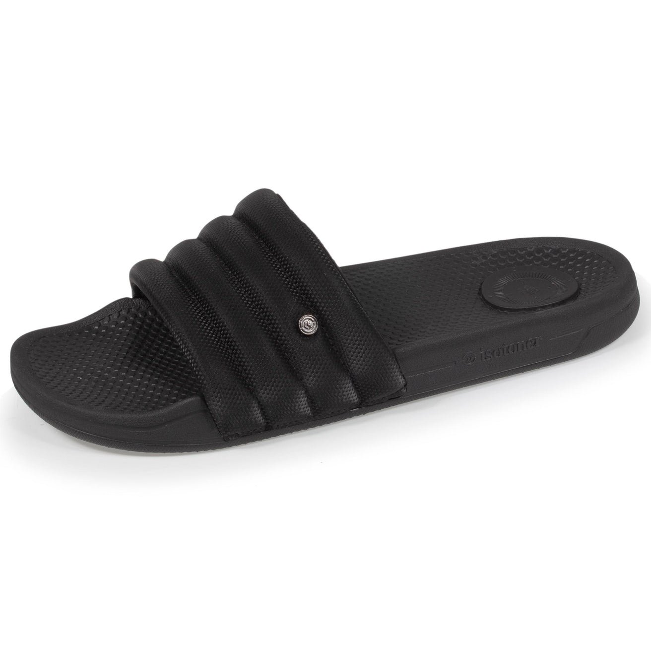 Mules chancletas Mujer acolchadas Negro
