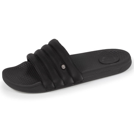 Mules chancletas Mujer acolchadas Negro - Isotoner