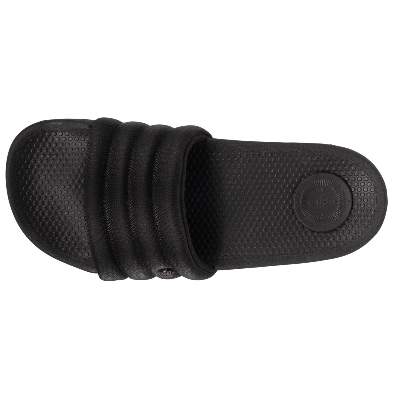 Mules chancletas Mujer acolchadas Negro