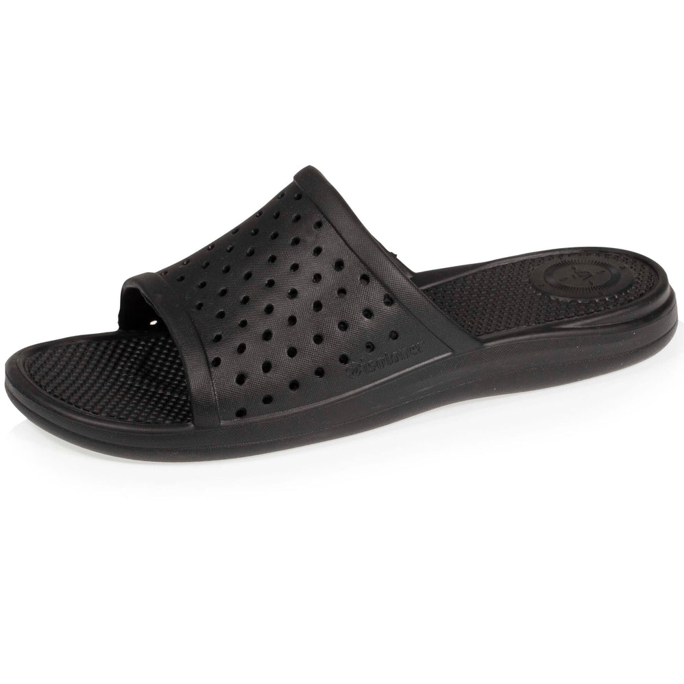 Mules chancletas Mujer caladas Negro - Isotoner