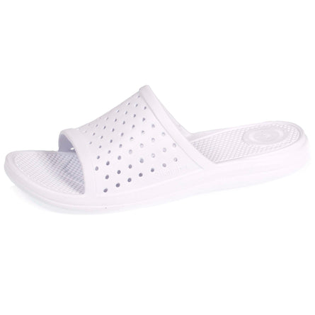 Mules chancletas Mujer caladas Blanco - Isotoner