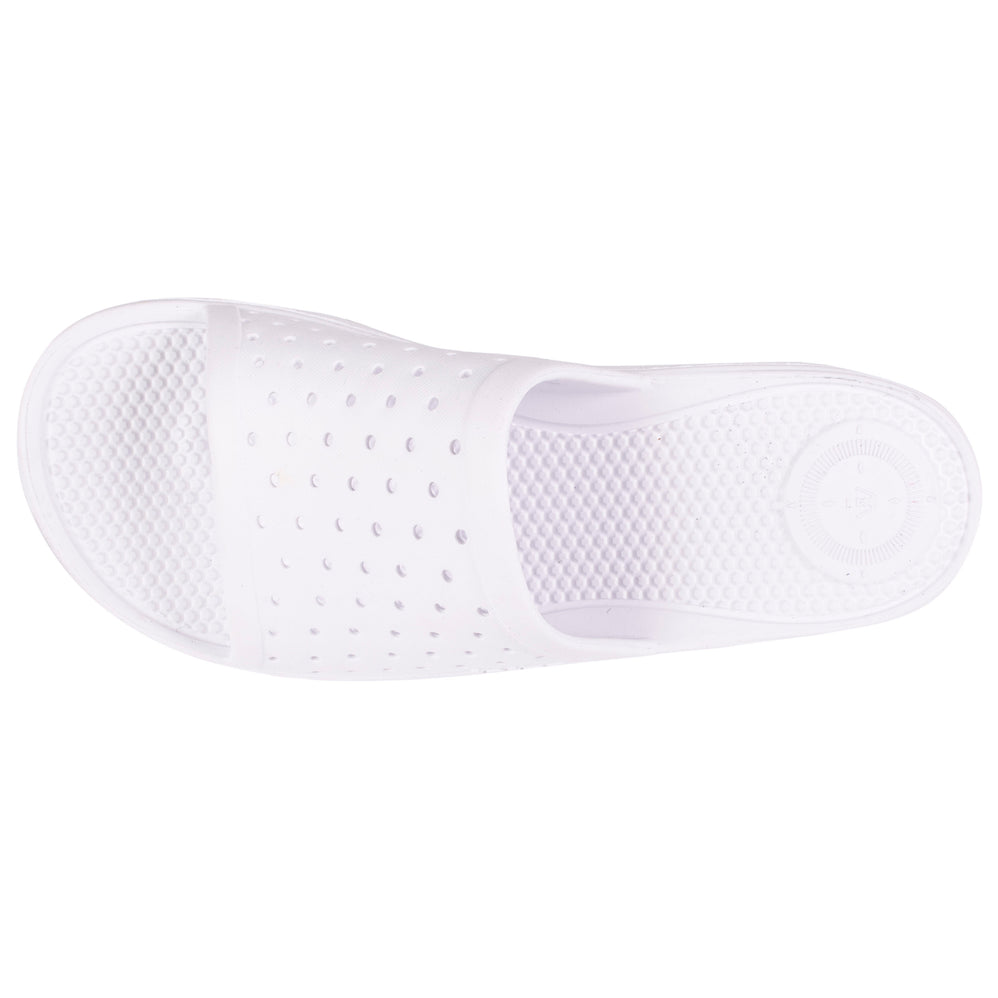 Mules chancletas Mujer caladas Blanco - Isotoner