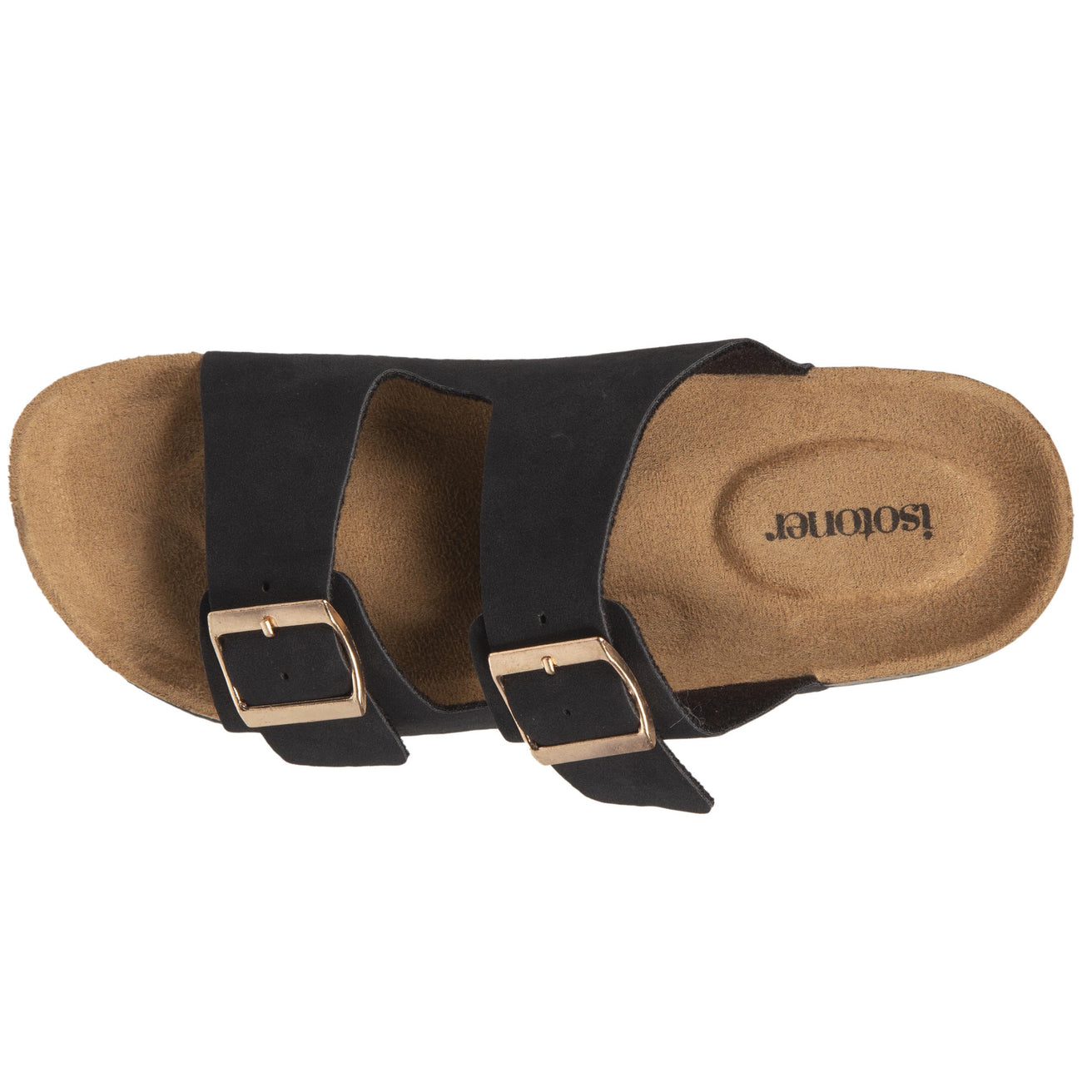 Mules sandalias doble correa Negro