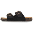 Mules sandalias doble correa Negro