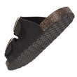 Mules sandalias doble correa Negro